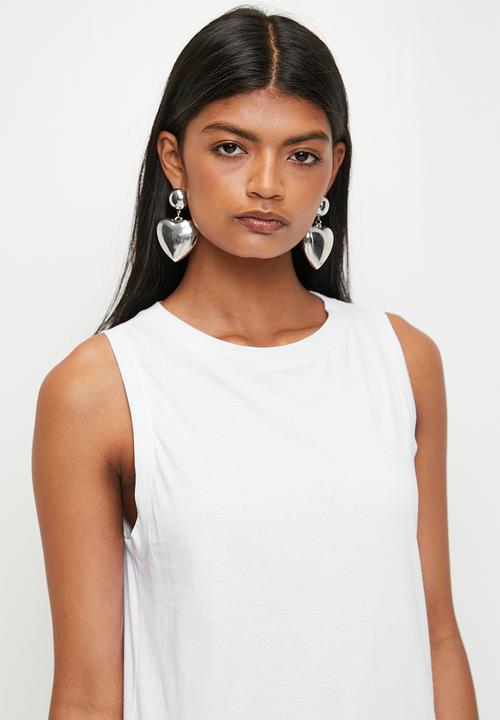 Superbalist - Bubble Hem Maxi Dress - White