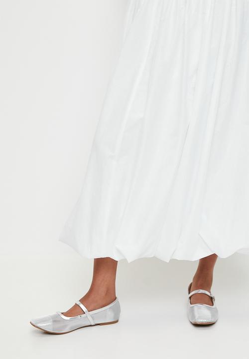 Superbalist - Bubble Hem Maxi Dress - White