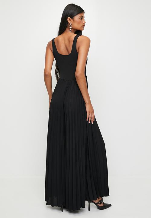 Superbalist - Square Neck Pleated Combo Jumpsuit - Black