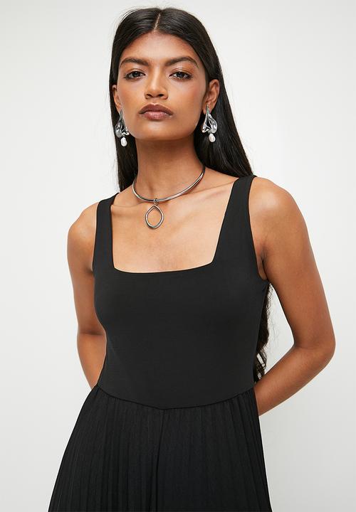 Superbalist - Square Neck Pleated Combo Jumpsuit - Black