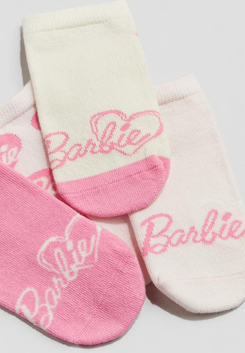H&M - 5 pack trainer socks - ight pink barbie