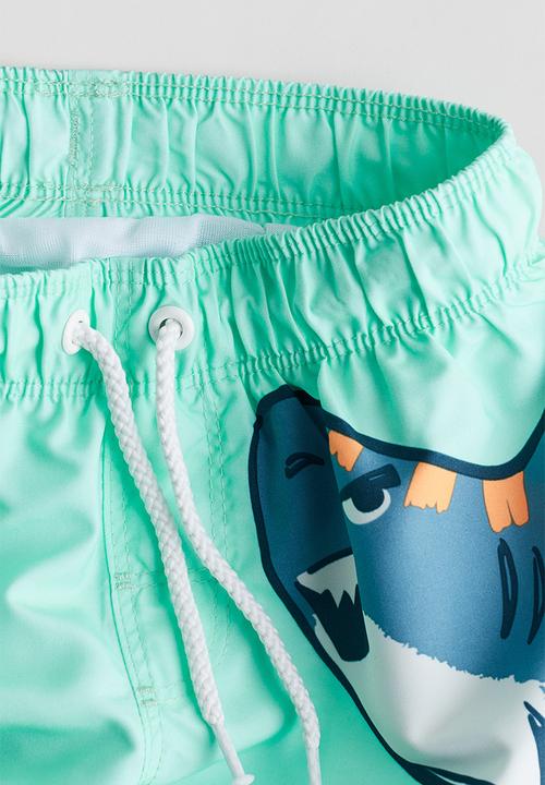 H&M - Swim shorts - mint green shark