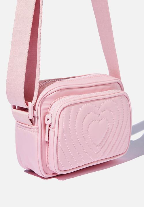 Cotton On - Ciara cross body bag - blush pink/heart