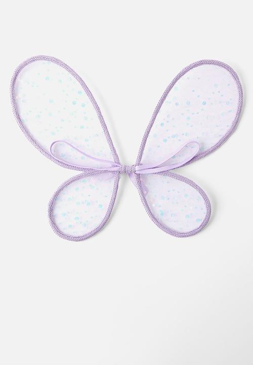 Cotton On - Kids butterfly wings - lilac drop/bow