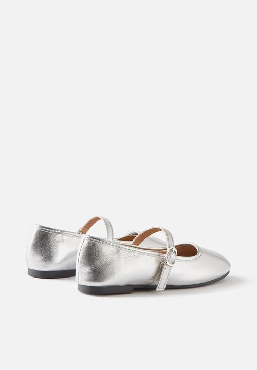 Cotton On - Olivia ballet flat - silver metallic/square toe