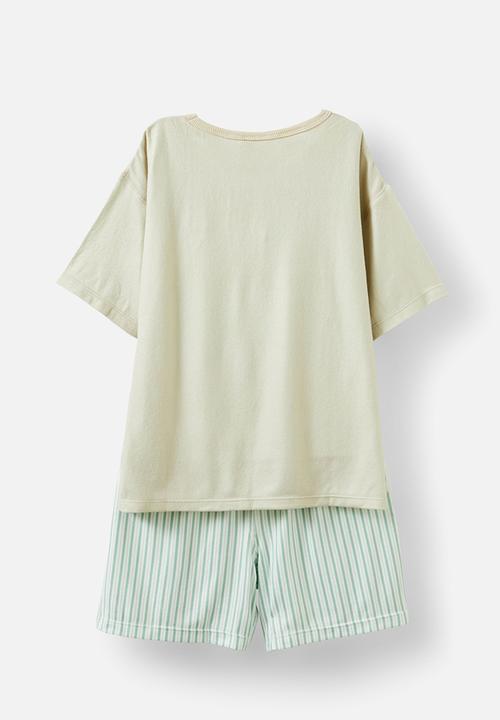 Cotton On - Hulk short sleeve pyjama set - green fig