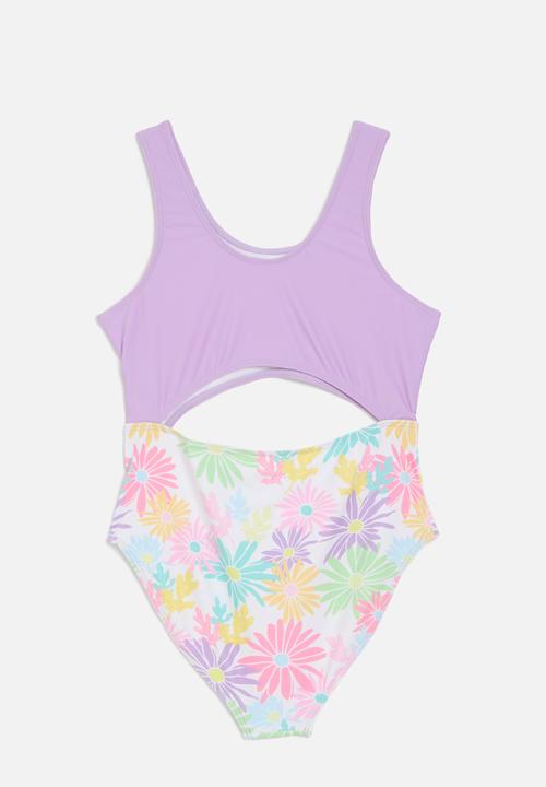 Pop Candy - Cut out swimsuit - purple