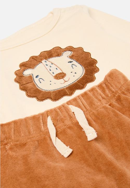 Pop Candy - Grown on legging sock - ecru & rust
