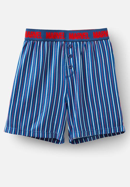 Cotton On - Damon short sleeve pyjama set license - lcn mar petty blue/spiderman 