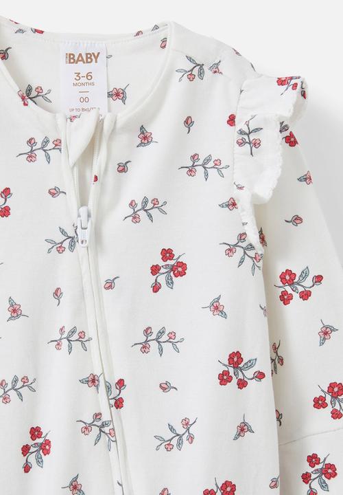 Cotton On - The long sleeve zip romper - vanilla