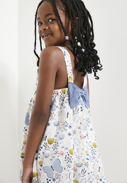 Pop Candy - Bow décor floral dress - multi