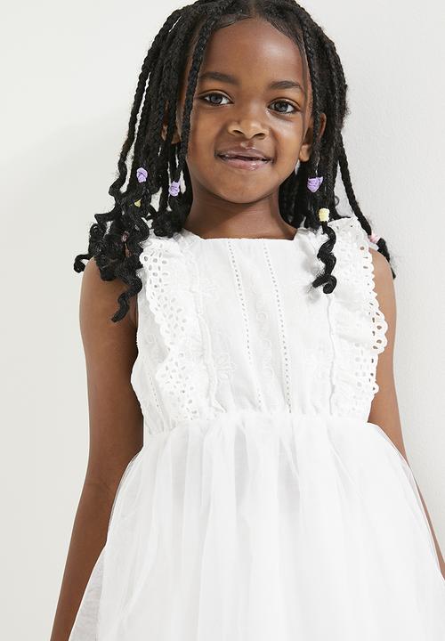 Pop Candy - Mesh occasion dress - white