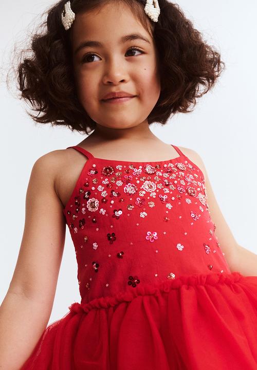 Cotton On - Isabella dress up dress - varsity red sparkle