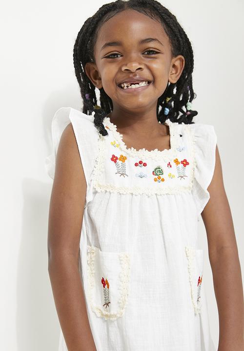 Pop Candy - Applique décor dress - white