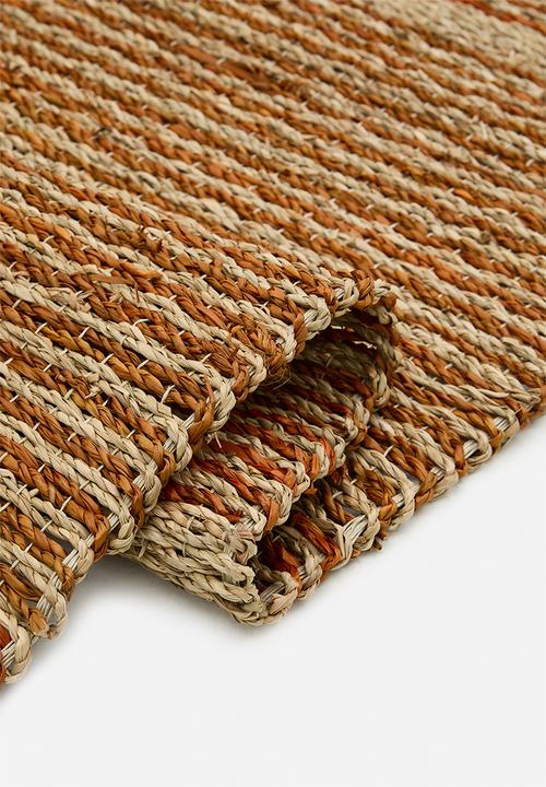 Sixth Floor - Seagrass Runner - Natural & Rust