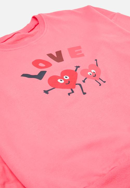 Pop Candy - Sweat top & flared bottom set-pink