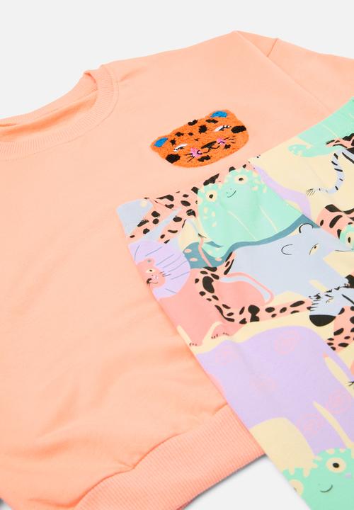 Pop Candy - Printed sweat top & leggings set - multi