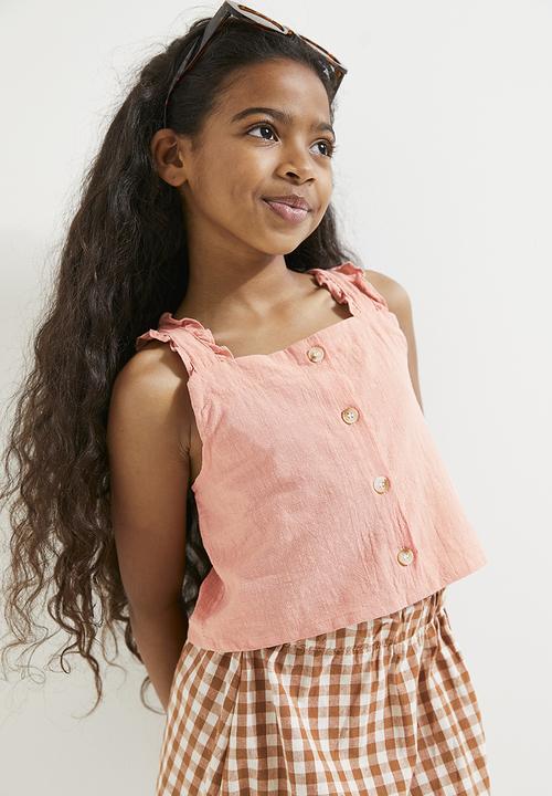 Pop Candy - Cropped top & skirt set - multi