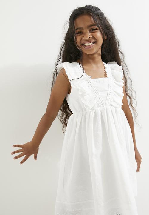 Pop Candy - Anglaise dress - white