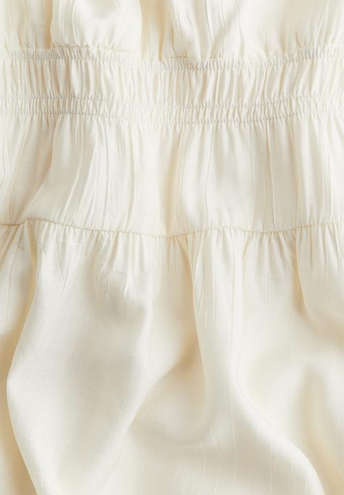 H&M - Smock-detail dress - cream