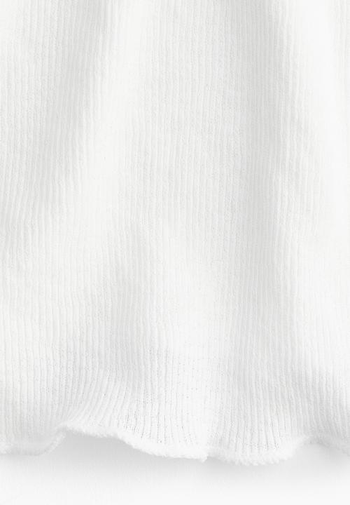 H&M - Ribbed vest top - white