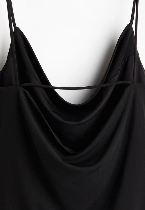 H&M - Cowl-neck strappy top - black