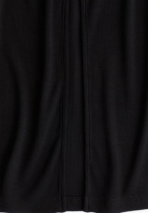 H&M - Ribbed pencil skirt - black