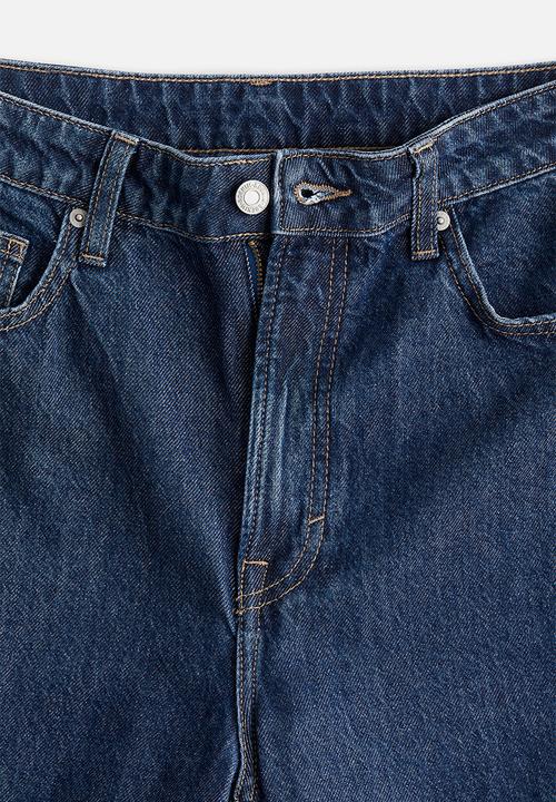 H&M - Curvy fit baggy high jeans - denim blue