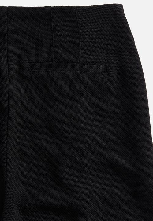 H&M - Button-detail shorts - black