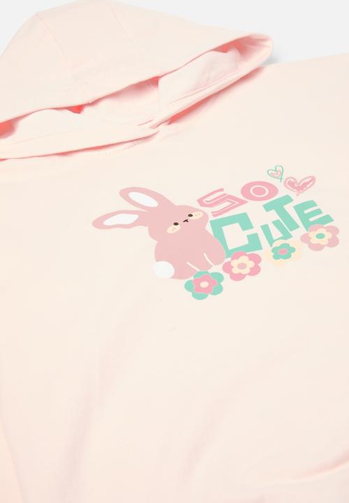 Pop Candy - Printed hoodie & legging set-pink