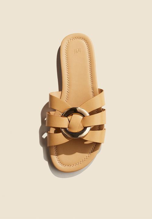 H&M - Intertwined-strap sandals - beige