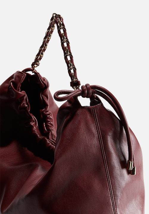 H&M - Hobo bag - burgundy 