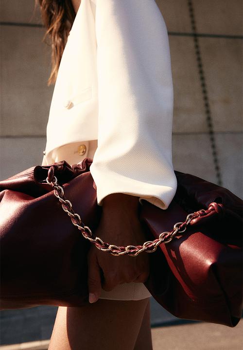H&M - Hobo bag - burgundy 