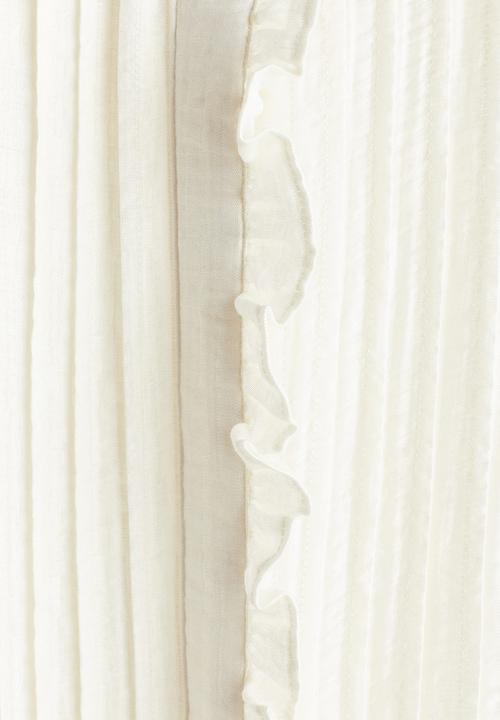 H&M - Frill-trimmed muslin dress - white