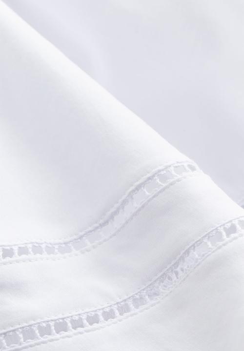 H&M - Smock-waisted mini skirt - white