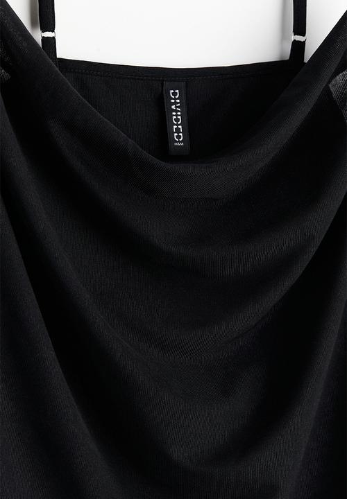 H&M - Cowl-neck strappy top - black