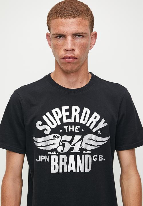 Superdry. - Reworked Classic Graphic T-Shirt - Nero Black Marl