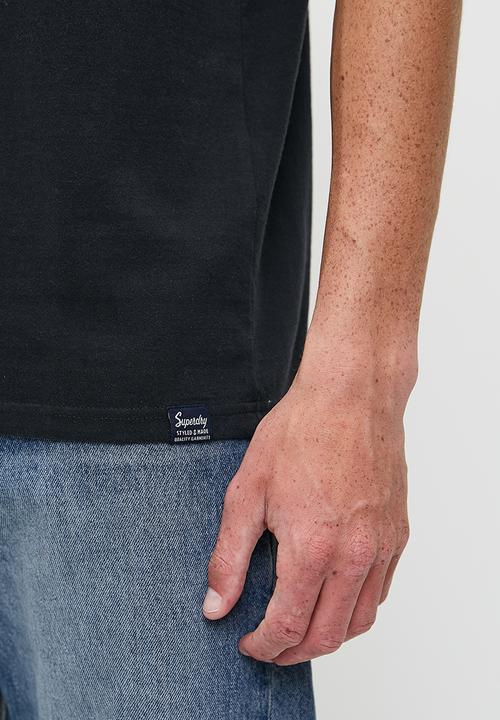 Superdry. - Reworked Classic Graphic T-Shirt - Nero Black Marl