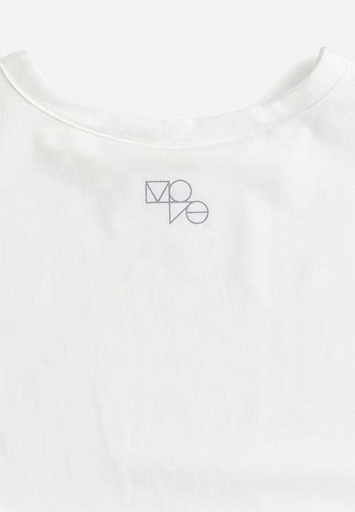 H&M - Cropped sports top in drymove™ - white