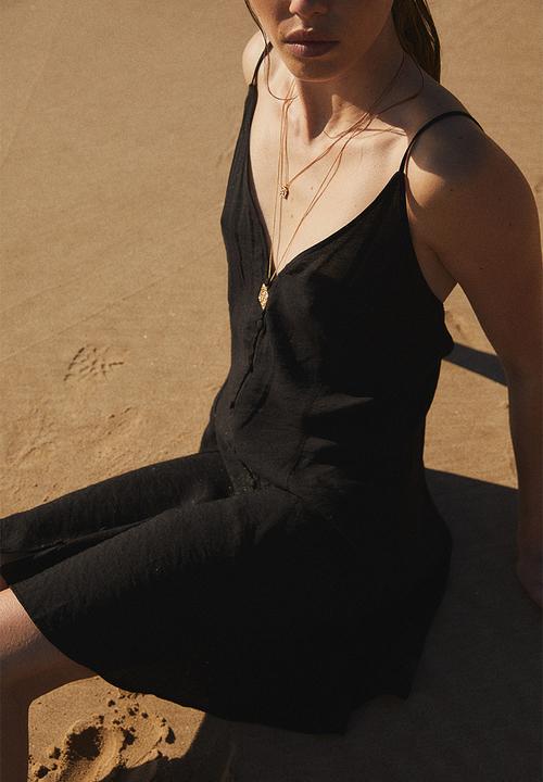 H&M - A-line strappy dress - black