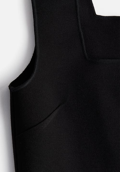H&M - Cropped vest top - black
