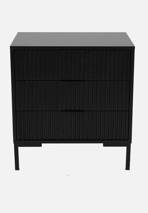 Me&Co - Paris 3 Drawer Chest of Drawers - Black