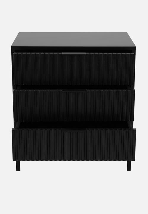 Me&Co - Paris 3 Drawer Chest of Drawers - Black