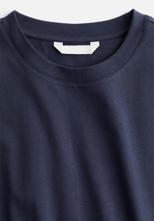 H&M - Cotton T-shirt - navy blue
