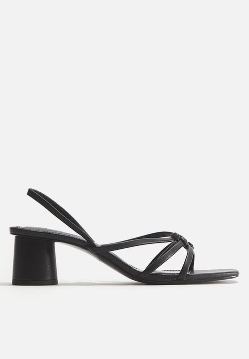 H&M - Strappy heeled sandals - black