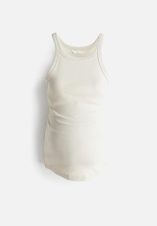H&M - Mama ribbed vest top - cream