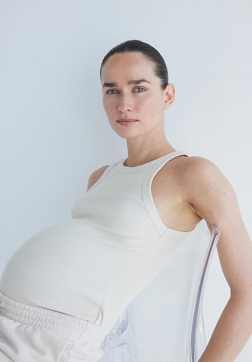 H&M - Mama ribbed vest top - cream