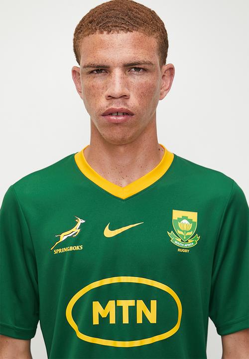 Nike - Springbok Stadium Home Fan Jersey - gorge green & university gold