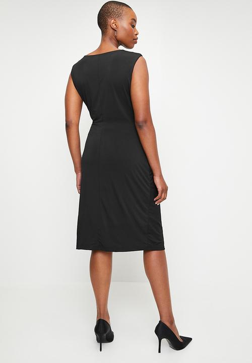 POLO - Wmn Zyanda Sleeveless Cowl Neck Dress - Black