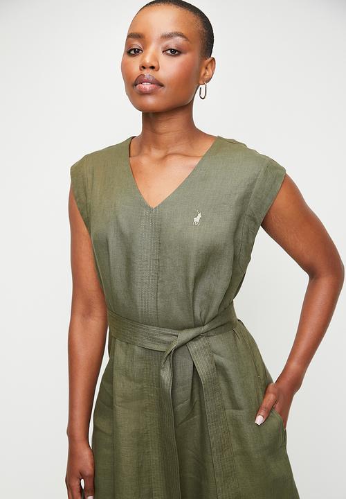 POLO - Wmn Gwen Sleeveless Dress - Olive